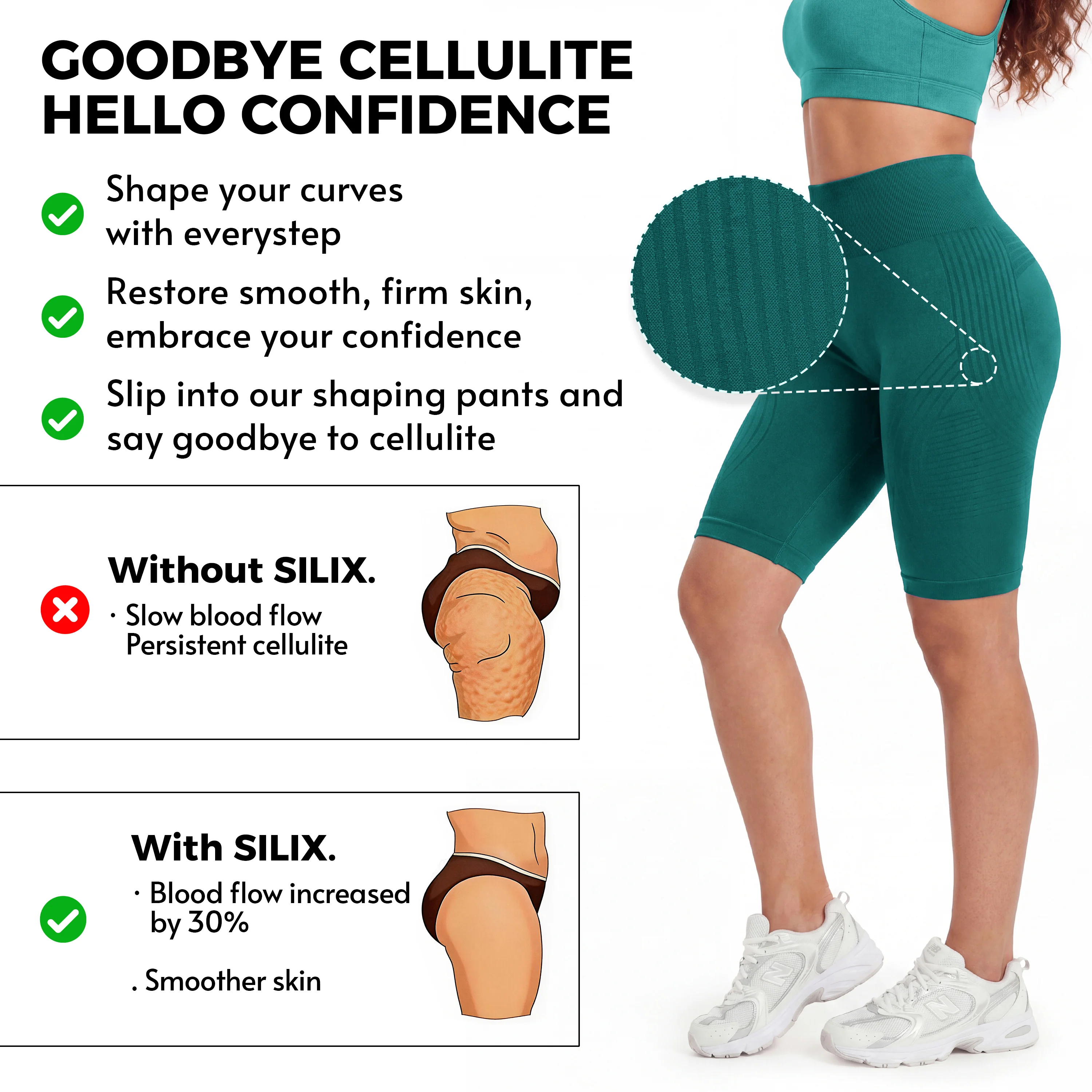 3D Anti-Cellulite Short Leggings - Image 37